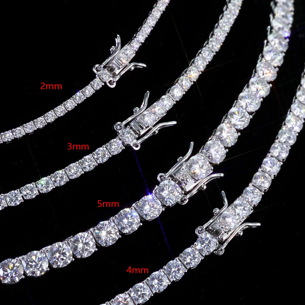 Tennis Bracelet Stainless Steel Moissanite 2/3/4/5MM