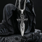 Vintage 316L Stainless Steel Good Polished Gothic Arriw Celtic Knot Pendant Necklace For Man Amulet Jewelry Boyfriend