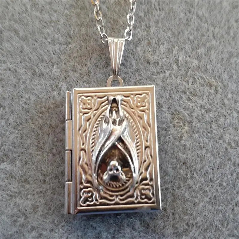 Gothic Vampire Bat Pendant Necklace
