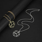 VASSAGO Sigil of Lilith Necklace Lilith Sigil Hecate Goddess Pendant Lucifer Satanic Lilith Symbol Wiccan Jewelry for