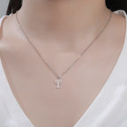 Star of David Menorah Pendant Necklace — Steel