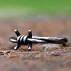 Retro Gothic Band Ring — Stainless Steel