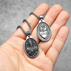 Jesus Cross Pendant Necklace — Stainless Steel