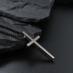 Jesus Cross Philippians Bible Verse Necklace — Stainless Steel