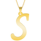 Initial 26 Letters Pendant Stainless Steel Necklaces For Women Men Accessories English Alphabet Necklace Fashion
