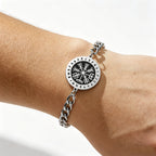 Norse Vegvisir Compass Bracelet — Stainless Steel