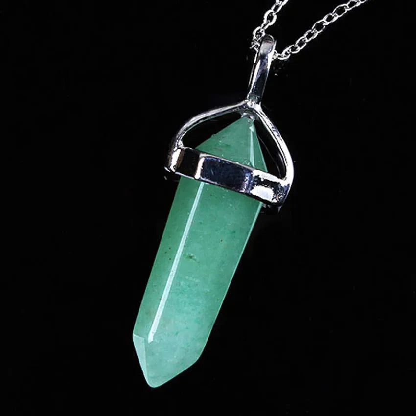 Amethyst Crystal Pendant Necklace