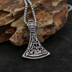 Viking Thor Axe Pendant — Stainless Steel