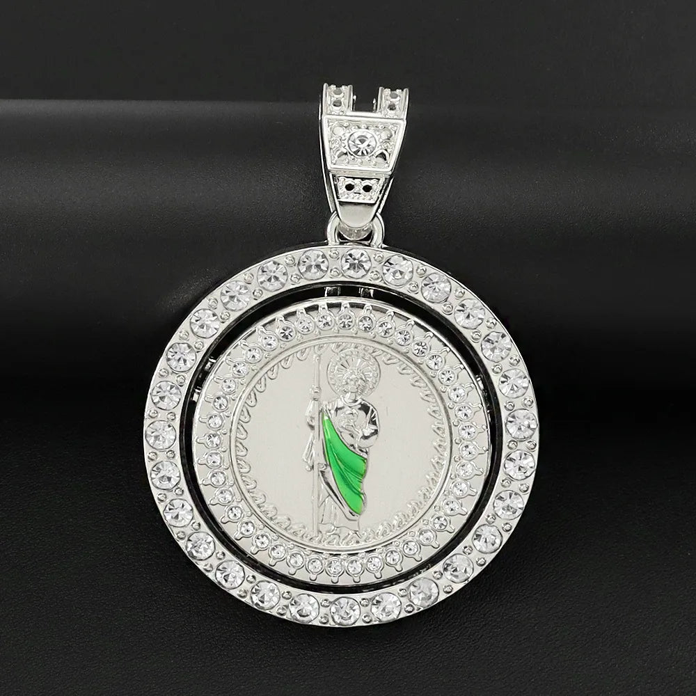 St. Jude Pendant Necklace — Cuban Chain