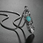 Punk Bull Buffalo Skull Pendant Necklace For Cool Men Women Stainless Steel Long Chain Necklace Party Gift Hip Hop Jewelry