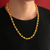 Wheat Pendant Necklace Gold-Tone Ear Charm