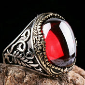 Iced Out Amber Crystal Ring
