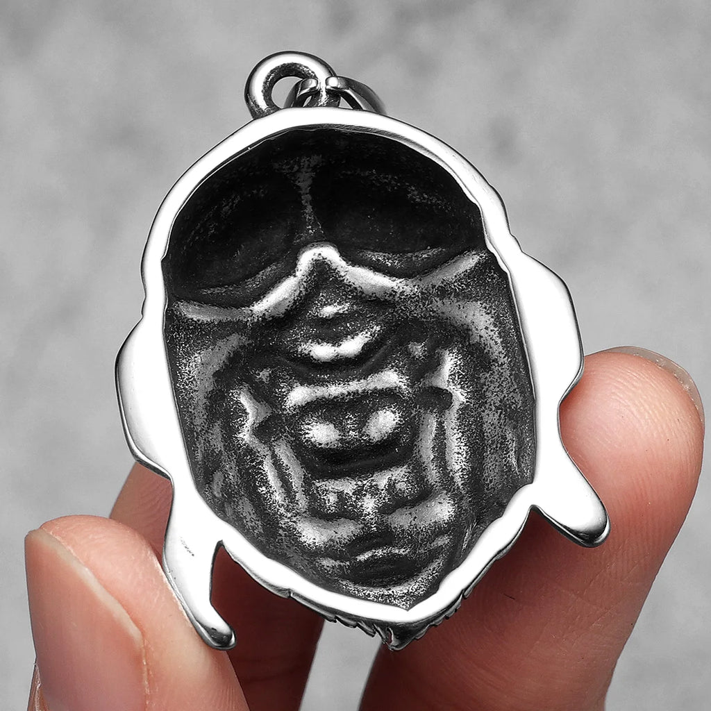 Retro Pilot Gorilla Men Necklace Stainless Steel Pendant Chain Punk Rock Jewelry New In Accessories Rider Gifts Daily