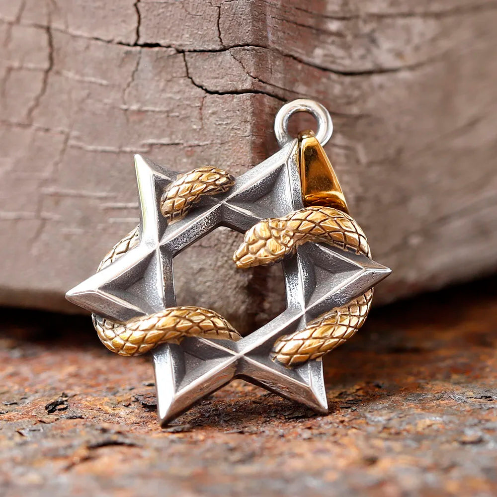 Snake Stainless Steel Pendant Necklace