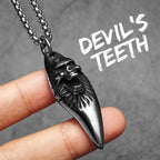 Cross Skull Pendant Necklace Stainless Steel