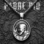 Padre Pio Pendant Necklace — Stainless Steel