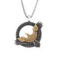 Norse Eagle Pendant Necklace — Stainless Steel