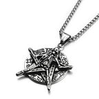 Gothic Cross Steel Pendant European American Retro