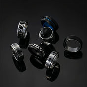 Viking Rune Cross Ring Set for Men — 7-Piece Stainless Steel
