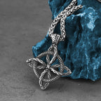 Scandinavian Celtic Knot Choker Necklace — Steel