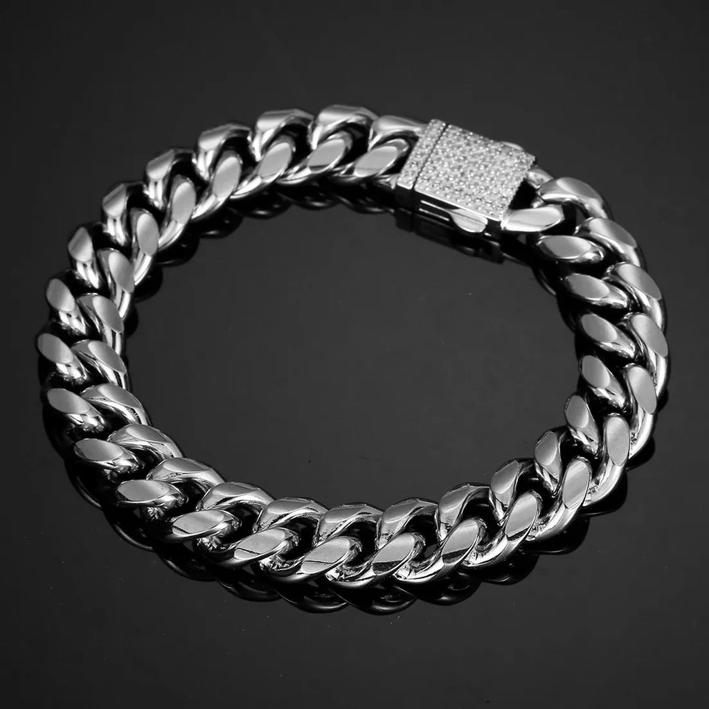 Iced Out Crystal Bracelet 6-14mm — Stainless