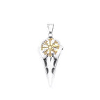 Viking Raven Stainless Steel Pendant Necklace