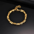 Gold Handmade Chain Bracelet — Stainless Steel