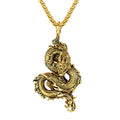 Chinese Dragon Stainless Steel Pendant Necklace