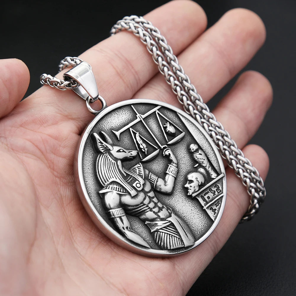 Anubis God of Death Pendant — Stainless