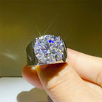 Shocking Giant Diamond Luxury Oversized Ring For Men 10ct Moissanite PT950 Platinum | 10ct Luxury Diamond, Highly