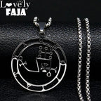 Demon Seal Pendant — Silver Stainless