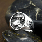 Skull Eagle Ring — 925 Silver