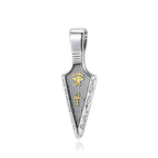 Men's Stainless Steel Ankh Cross Spearhead Pendant Necklaces Fashion Vintage Eye of Horus Necklace Punk Amulet Jewelry