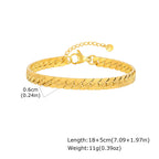 Gold Chunky Chain Bracelet — Stainless Steel