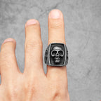Phantom Skull Ring Black — Stainless Steel