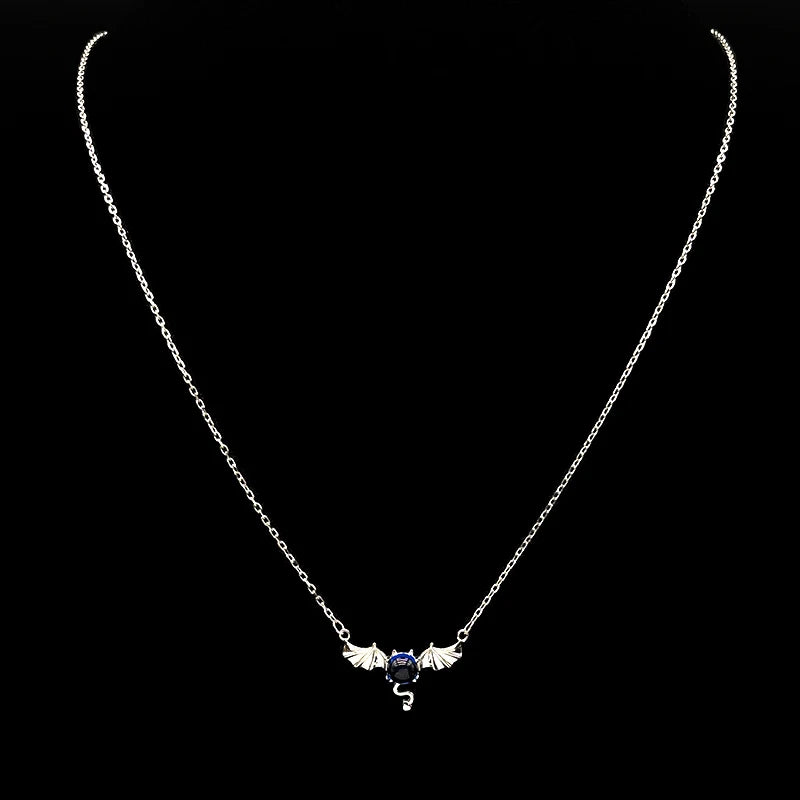 925 Silver Bat Wing Pendant — Silver