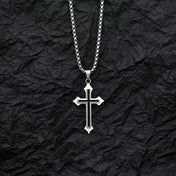 Personalized Cross Black Pendant Japanese Korean