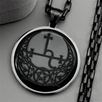 Star Demon Steel Pendant Witchcraft Triple Moon