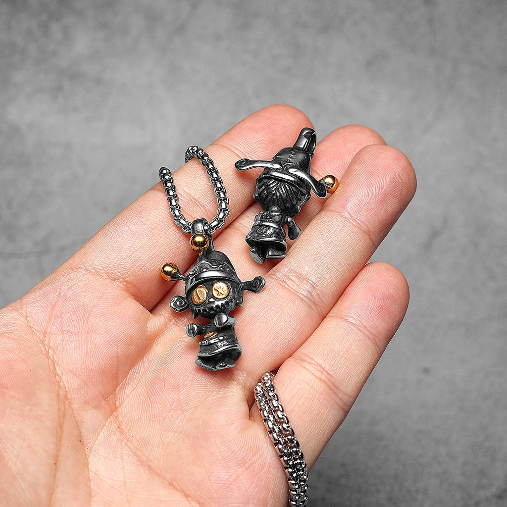 Money God Pendant Necklace — Stainless Steel