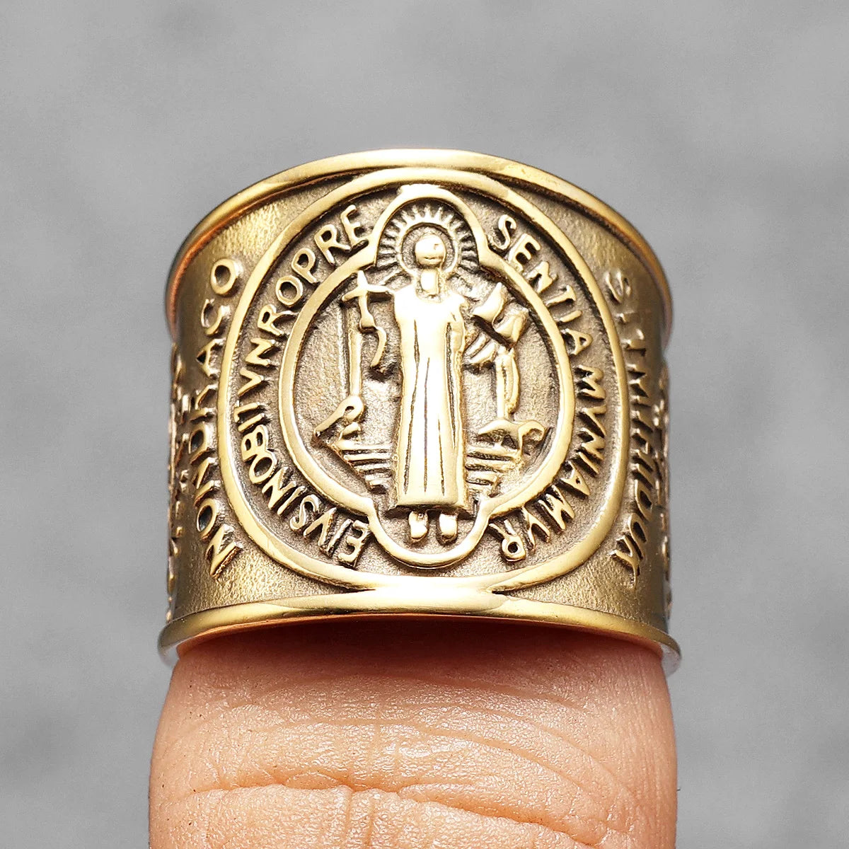 St. Benedict Ring — Stainless Steel
