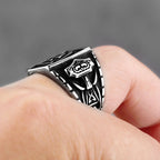 Viking Steel Ring 316L Rune Waterproof Anti-fading