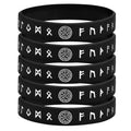 Viking Compass Silicone Bracelet 12mm