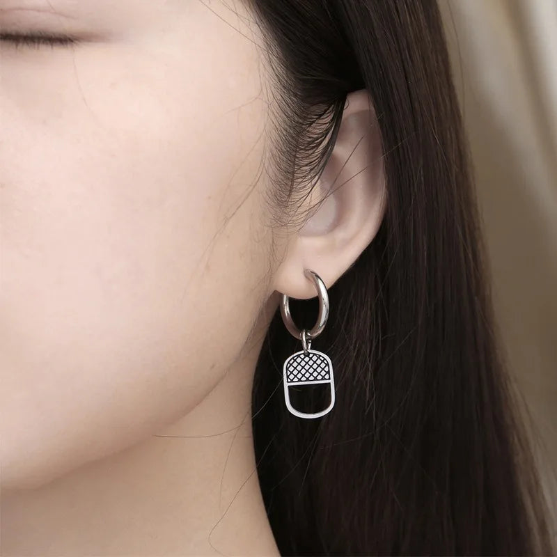 Cold Wind Stud Earrings — Stainless Steel