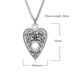 1/5/10 Piece Surgical Stainless Steel Heart Shape Pendant Ouija Board Planchette Necklace Cain Fashion Jewelry
