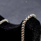 New 3mm TA1 Pure Titanium Square Rolo Box Chain Necklace for Men Women Durable Anti-allergy Titanium Link Chain Necklace