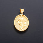 Jesus Cross Gold Pendant Necklace