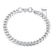 Miami Cuban Link Bracelet — Stainless Steel, 7-15MM