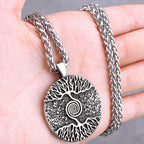Nordic Vikings Tree of Life Odin Necklace Various Men Celtic Amulet Pendant Stainless Steel Vintage Charm Punk Jewelry