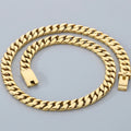 50/60CM Long 12MM Wide Cuban Link Chain Necklaces for Man Solid Stainless Steel On Neck Chains Party Male Jewelry Gifts