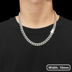 Stainless Steel Cuban Chain Necklace Miami 8/10/12MM